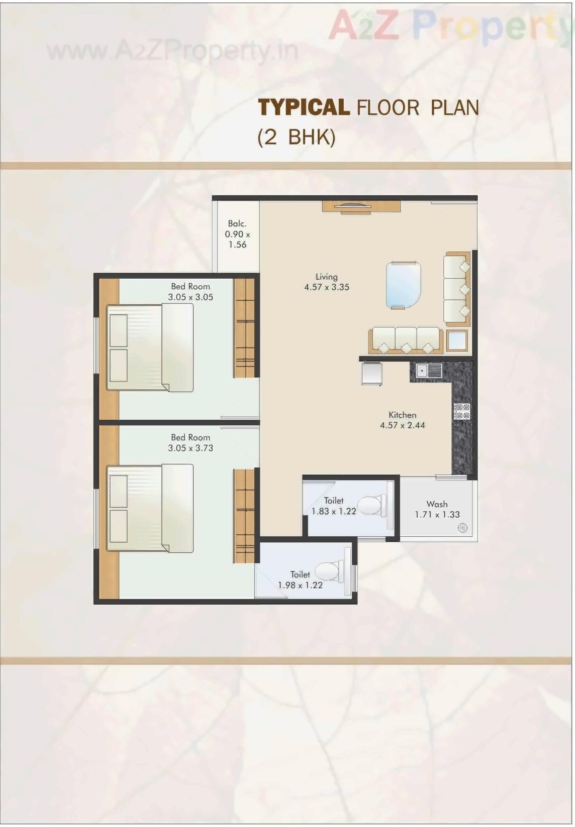 Layout of real estate project Sharnam Icon located at Bapod, Vadodara, Gujarat