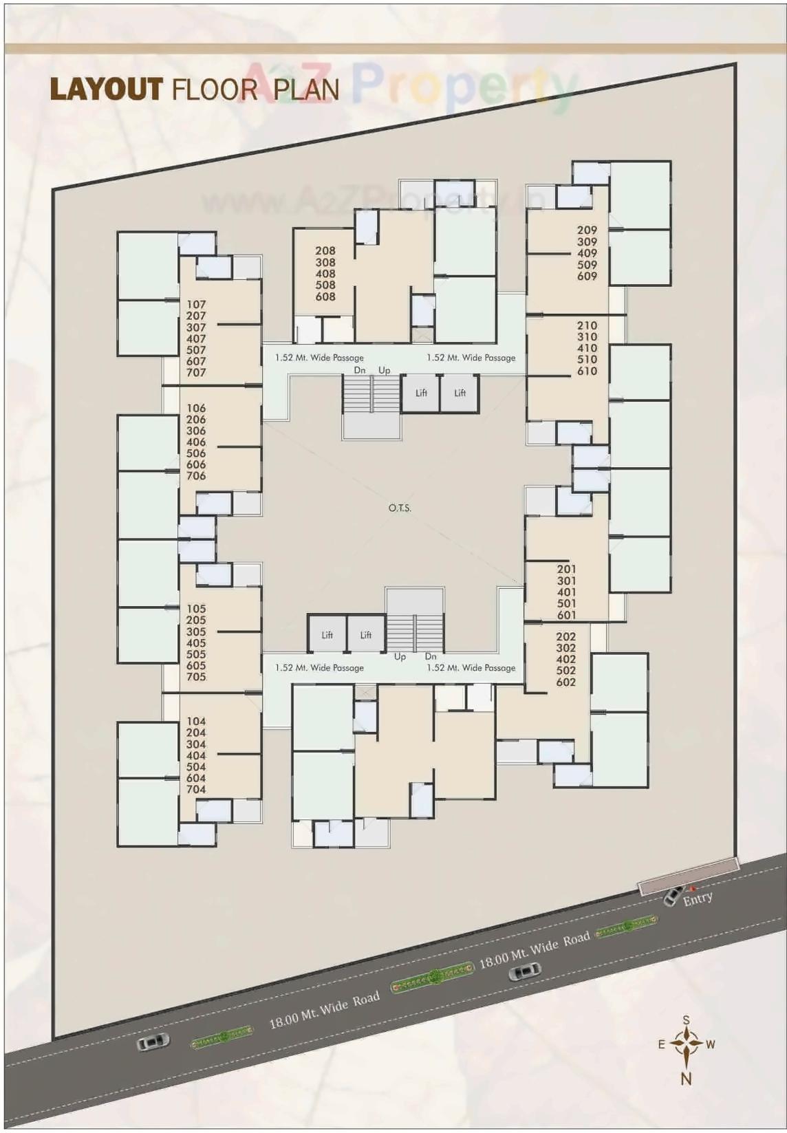 Layout of real estate project Sharnam Icon located at Bapod, Vadodara, Gujarat