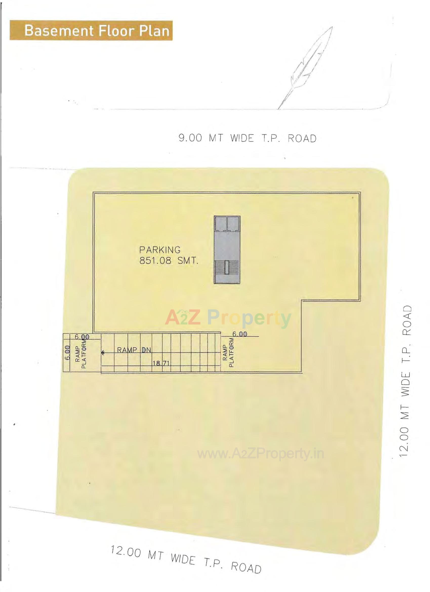 Layout of real estate project Sharnam Signature located at Harni, Vadodara, Gujarat