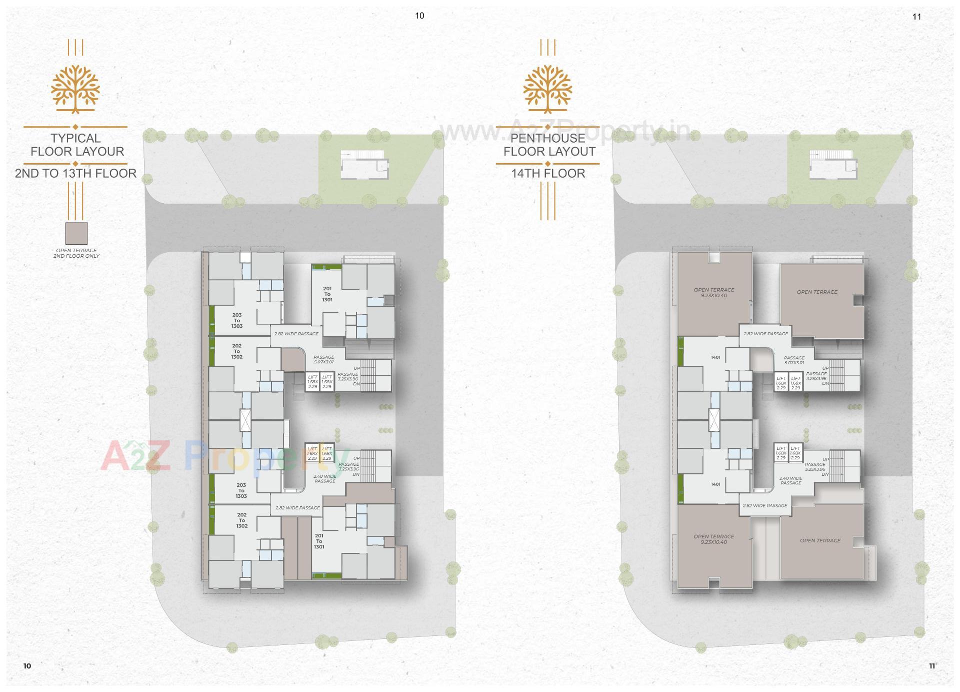 Layout of real estate project Sharnam Skyline located at Majalpur, Vadodara, Gujarat
