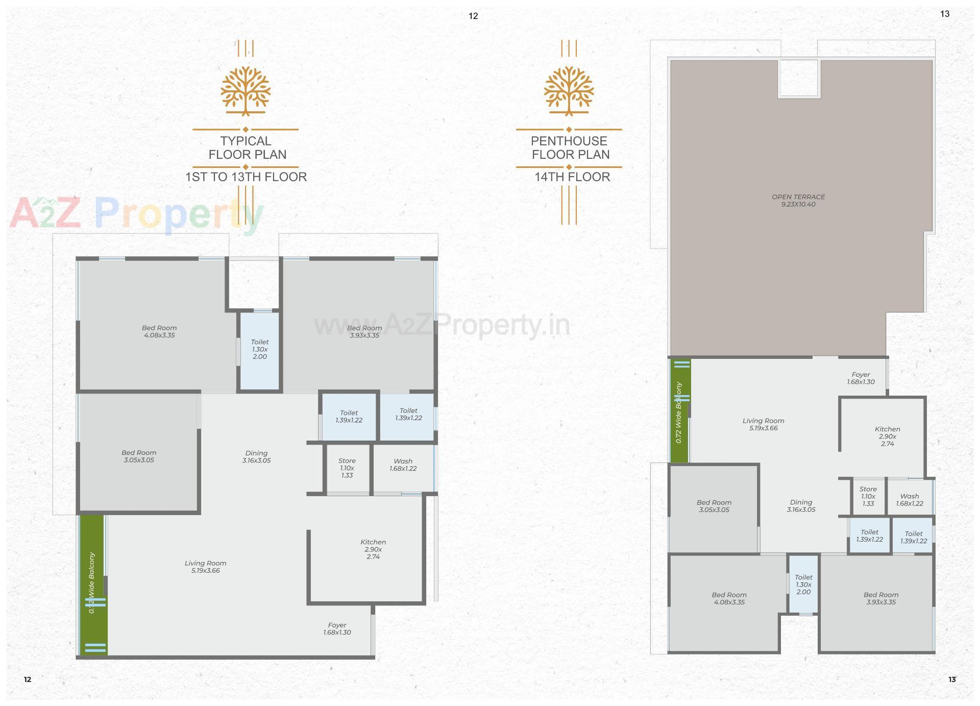 Layout of real estate project Sharnam Skyline located at Majalpur, Vadodara, Gujarat