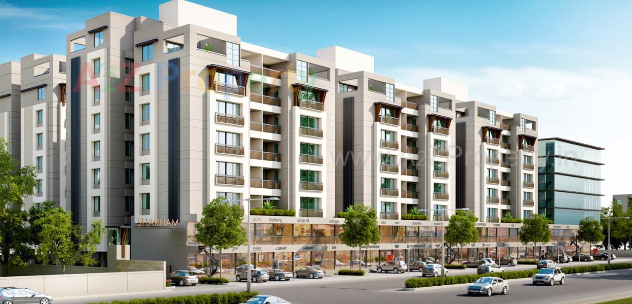 3D Elevation of real estate project Sharnam located at Bapod, Vadodara, Gujarat