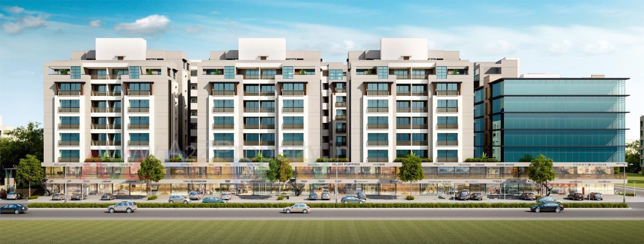 3D Elevation of real estate project Sharnam located at Bapod, Vadodara, Gujarat
