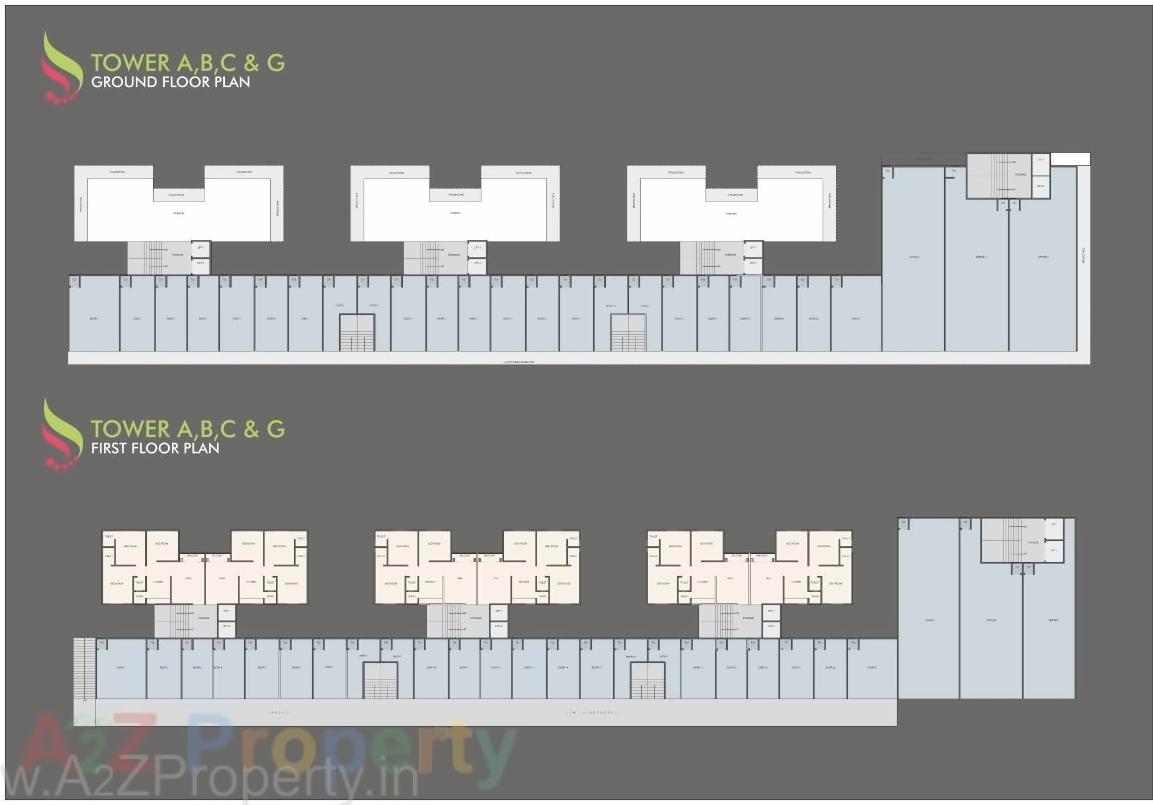 Layout of real estate project Sharnam located at Bapod, Vadodara, Gujarat