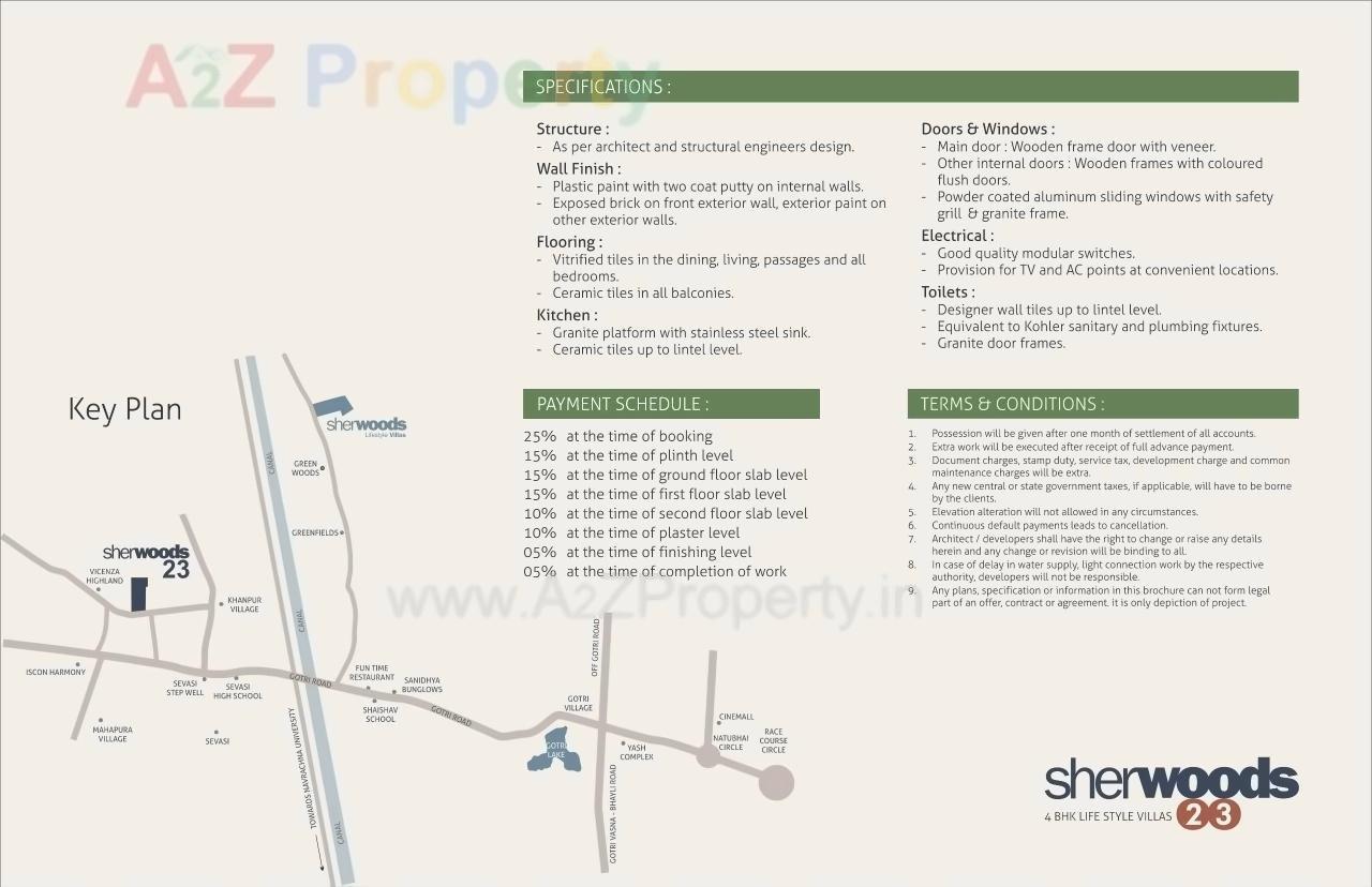  of real estate project Sherwoods located at Khanpur, Vadodara, Gujarat