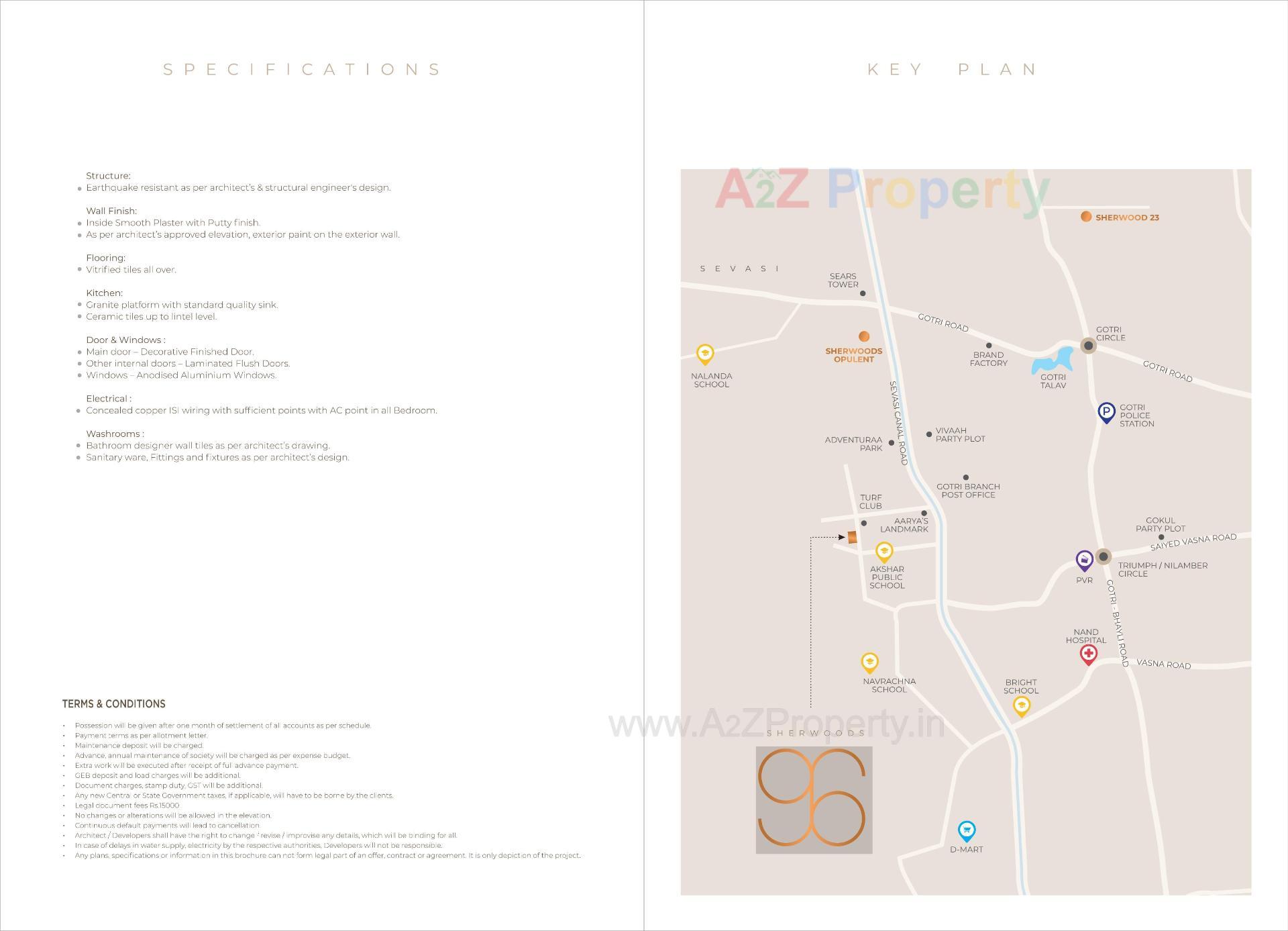  of real estate project Sherwoods located at Sevasi, Vadodara, Gujarat