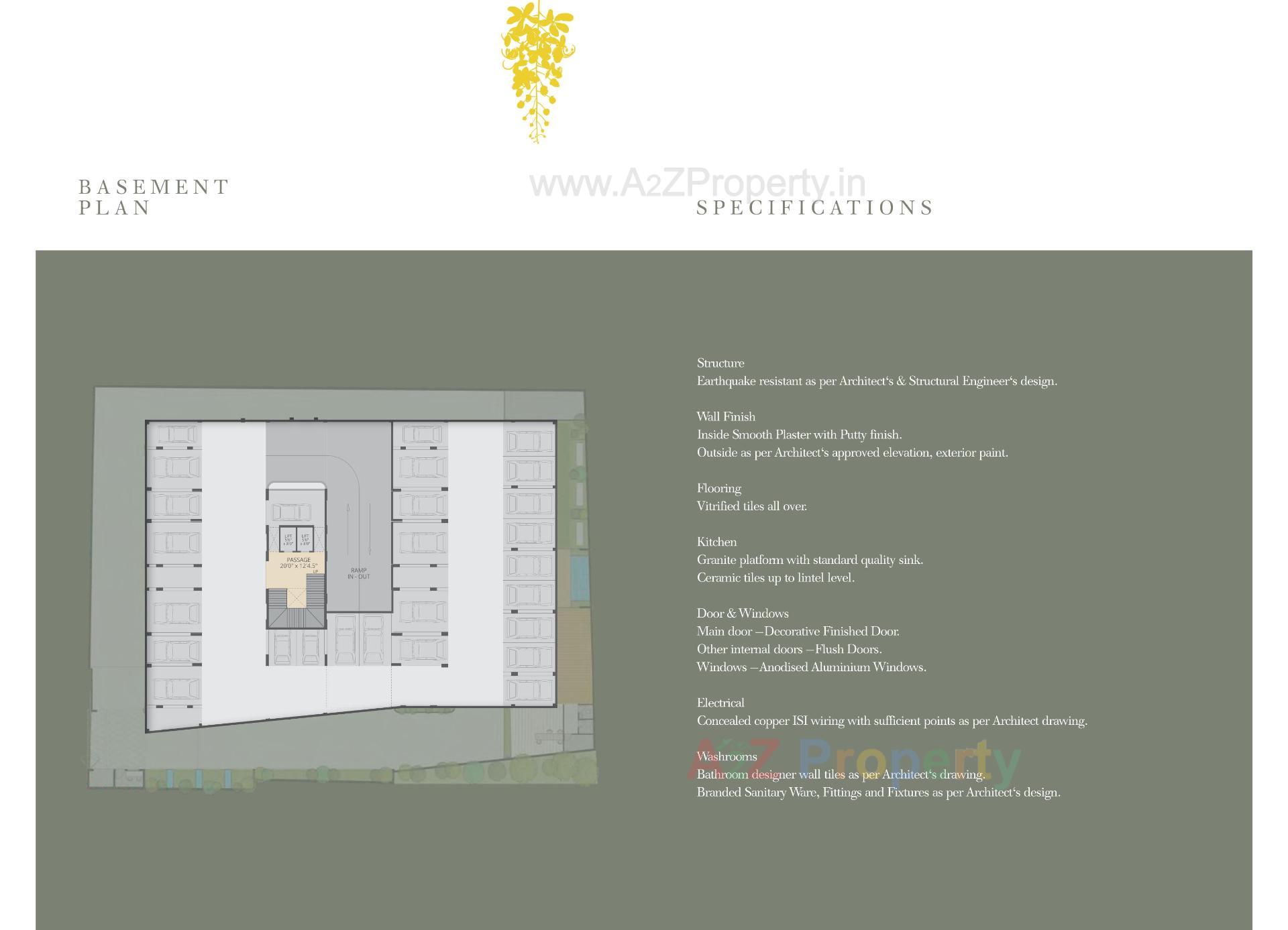 Layout of real estate project Sherwoods Amaltas located at Sama, Vadodara, Gujarat