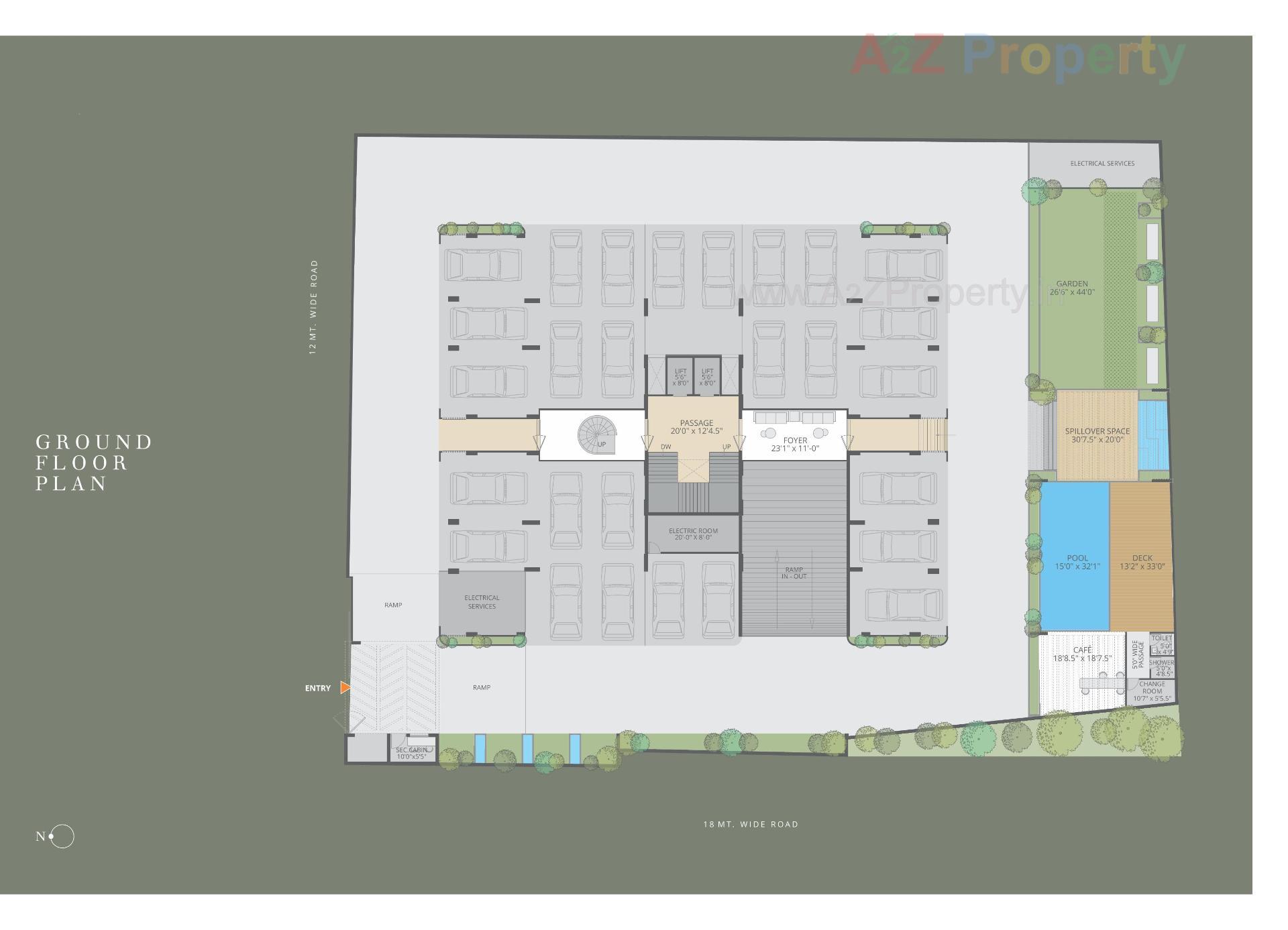 Layout of real estate project Sherwoods Amaltas located at Sama, Vadodara, Gujarat