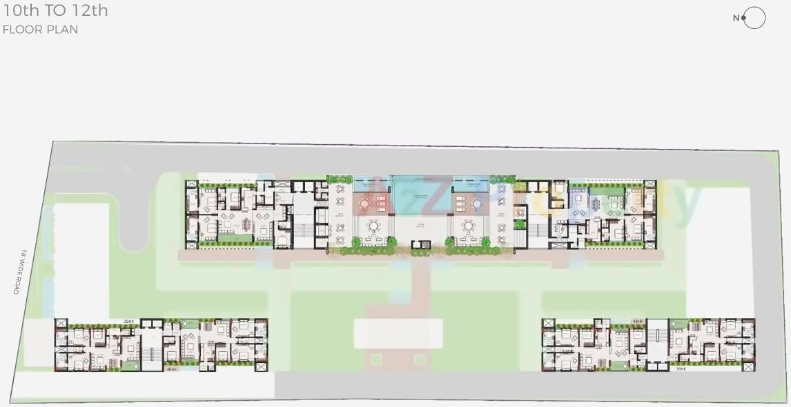 Layout of real estate project Sherwoods Opulent located at Sevasi, Vadodara, Gujarat
