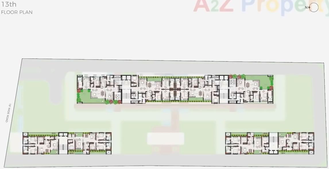 Layout of real estate project Sherwoods Opulent located at Sevasi, Vadodara, Gujarat