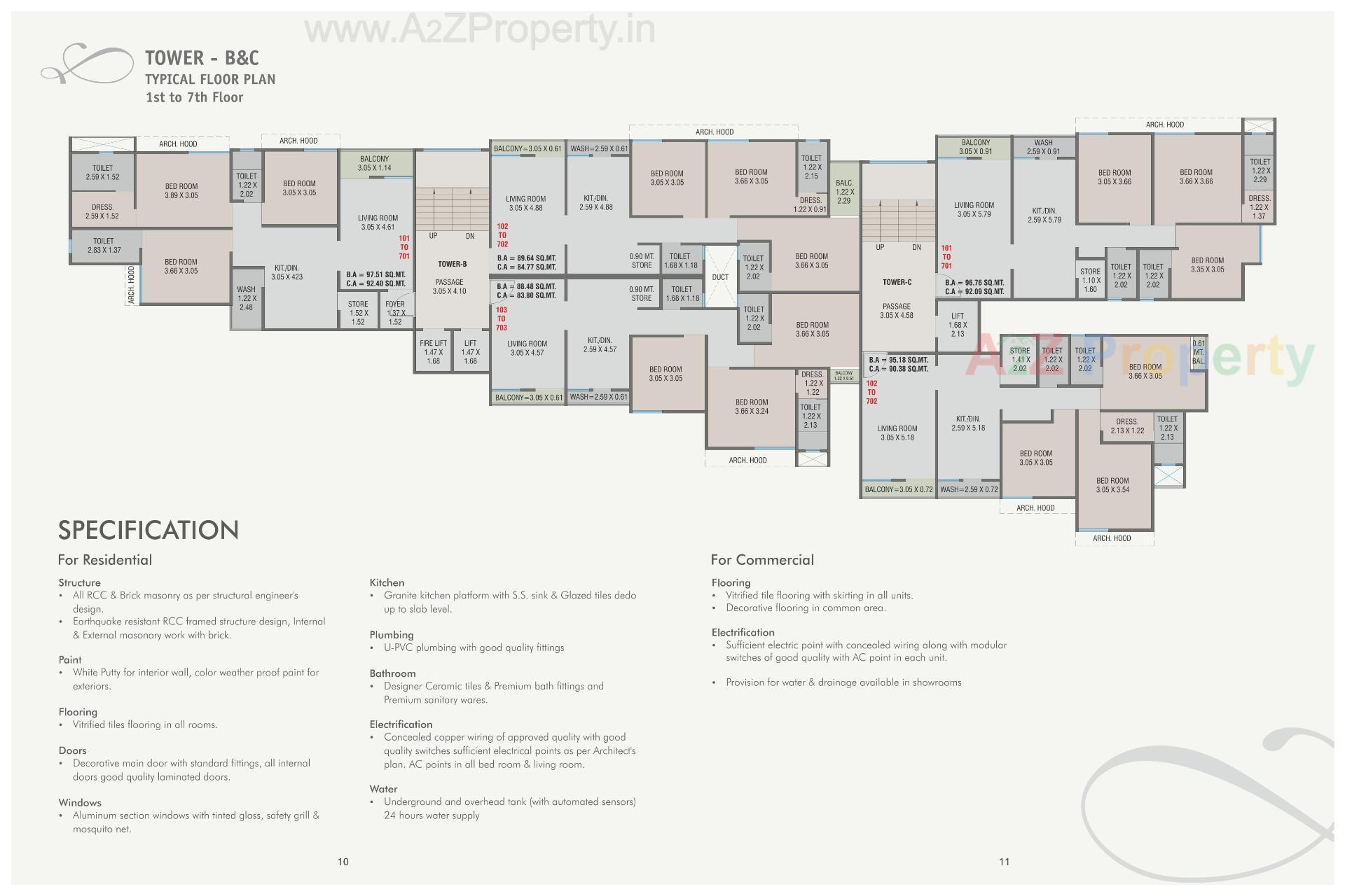 Layout of real estate project Shikhar Platinum located at Gorwa, Vadodara, Gujarat