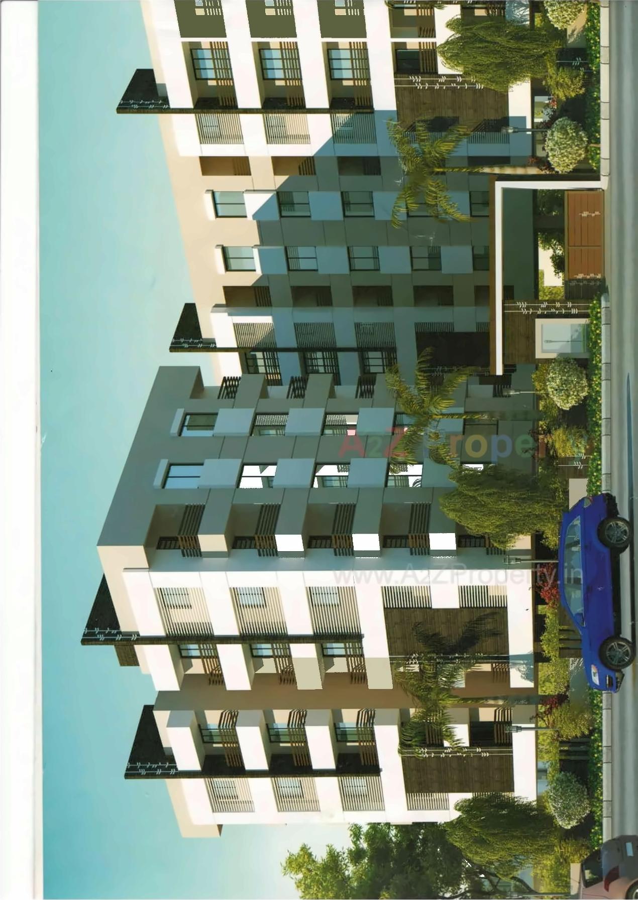 3D Elevation of real estate project Shilp Residency located at Bapod, Vadodara, Gujarat