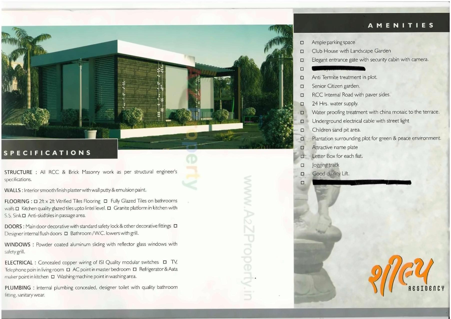 Layout of real estate project Shilp Residency located at Bapod, Vadodara, Gujarat