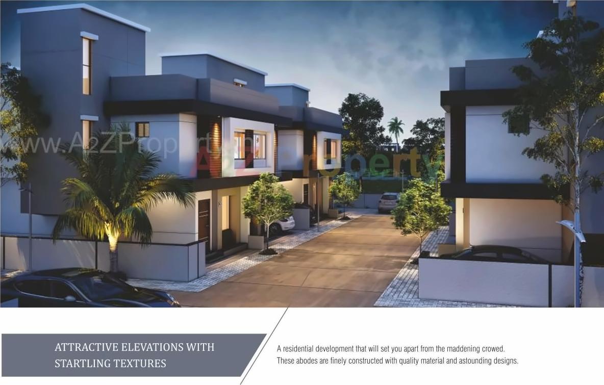 3D Elevation of real estate project Shiv Bungalow located at Bill, Vadodara, Gujarat