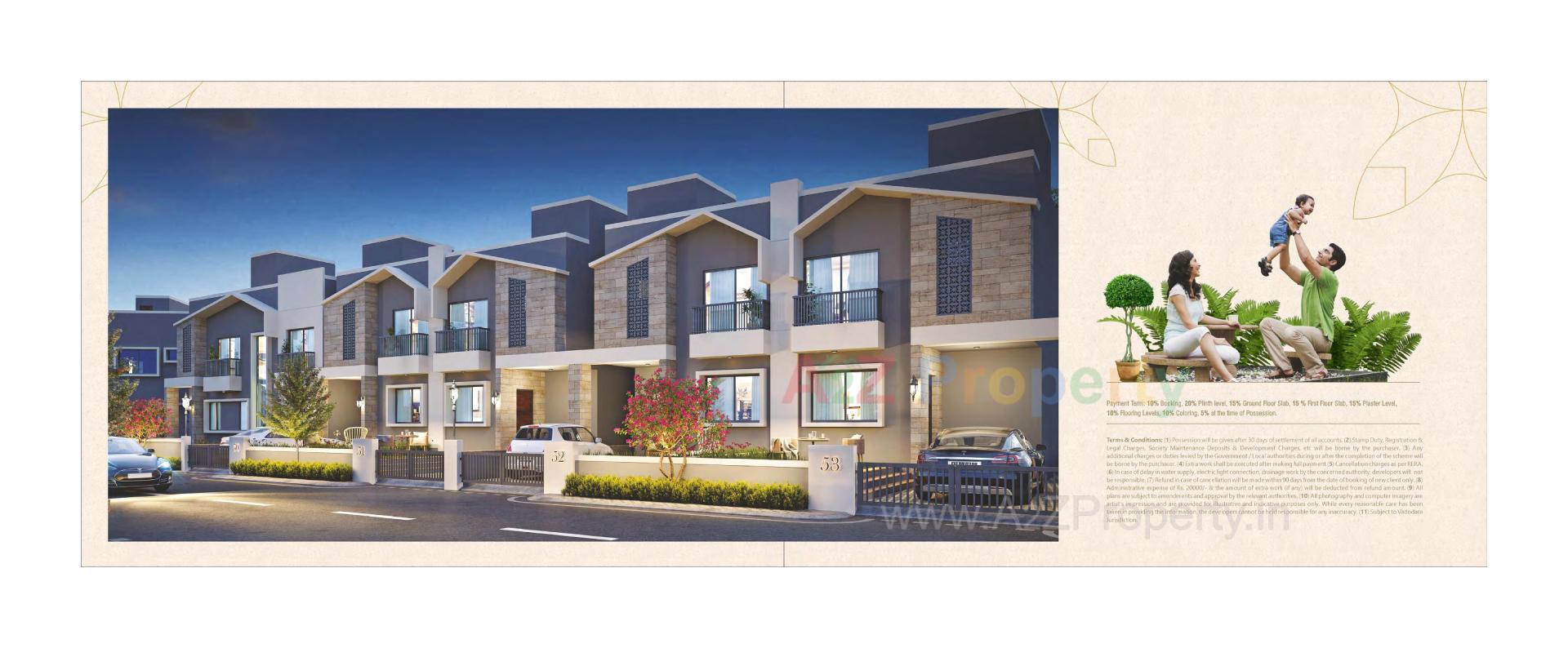 3D Elevation of real estate project Shiv Darshan located at Tarsali, Vadodara, Gujarat