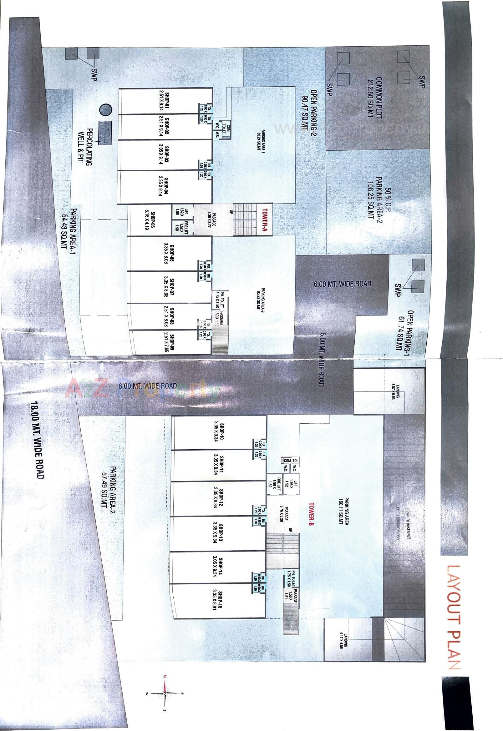 Layout of real estate project Shiv Enclave located at Kapurai, Vadodara, Gujarat