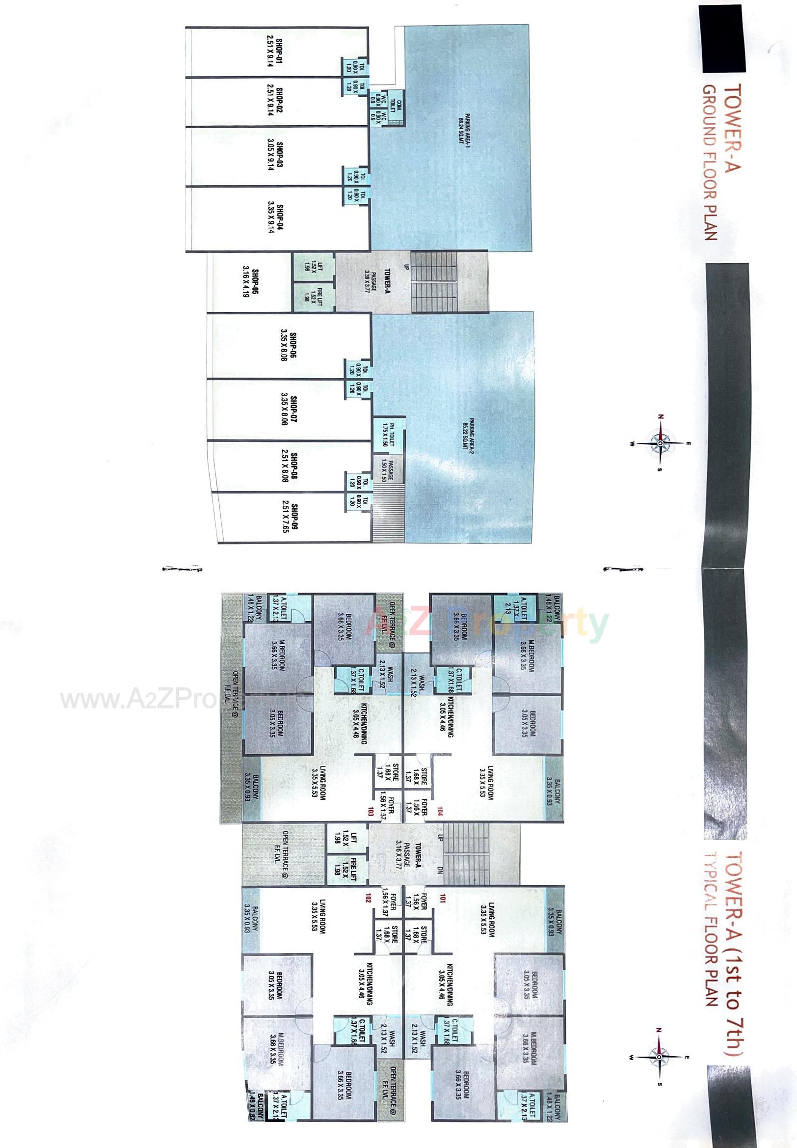 Layout of real estate project Shiv Enclave located at Kapurai, Vadodara, Gujarat