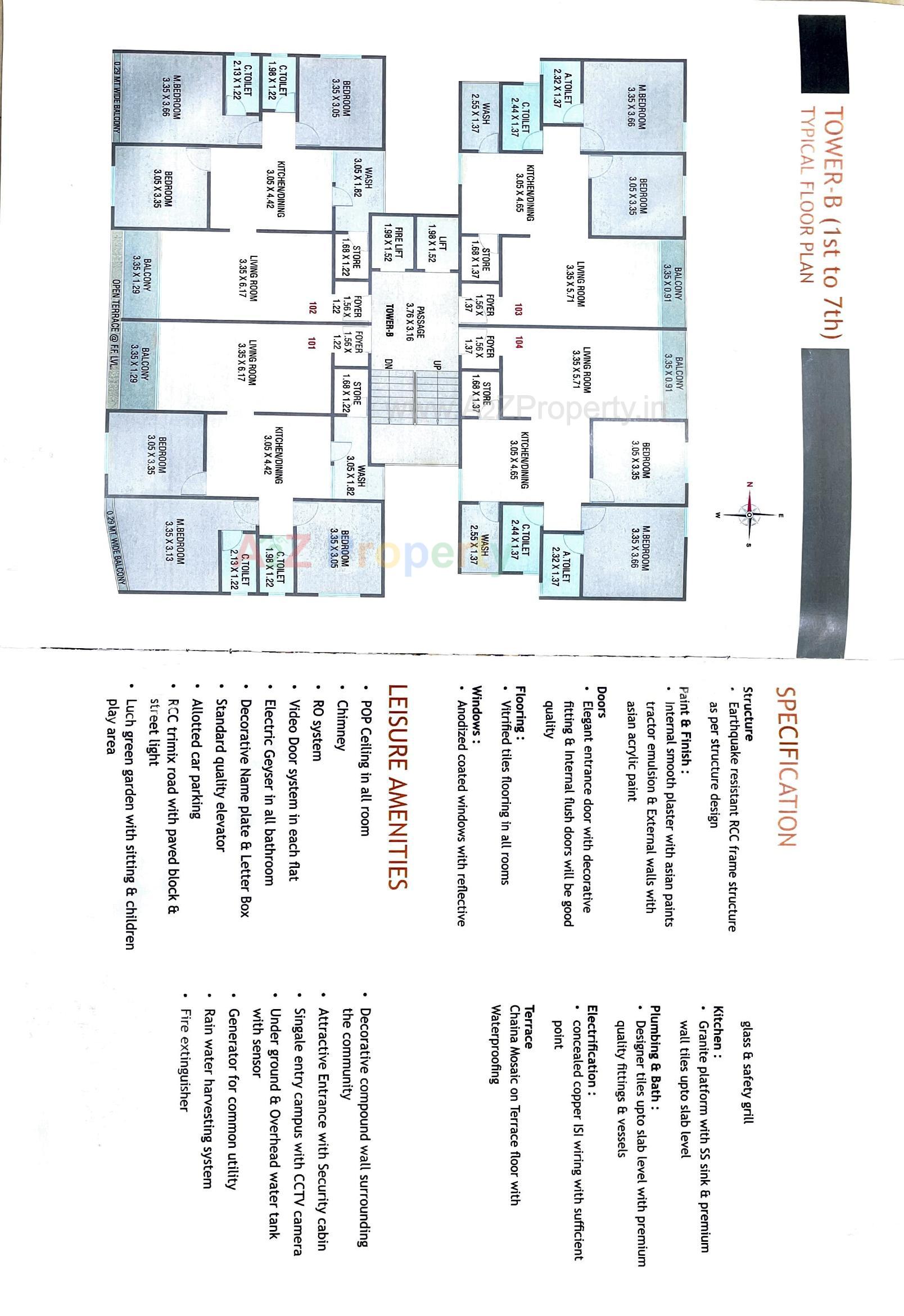 Layout of real estate project Shiv Enclave located at Kapurai, Vadodara, Gujarat