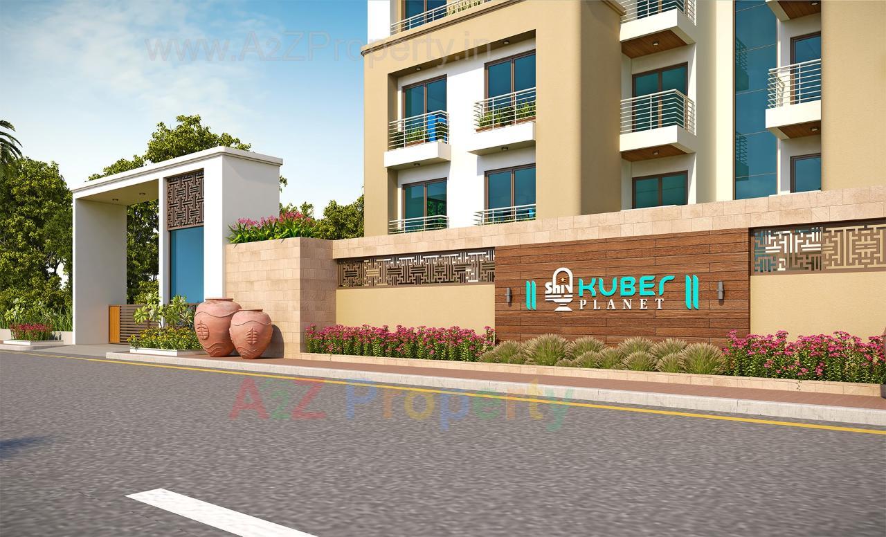 3D Elevation of real estate project Shiv Kuber Planet located at Tandalaja, Vadodara, Gujarat