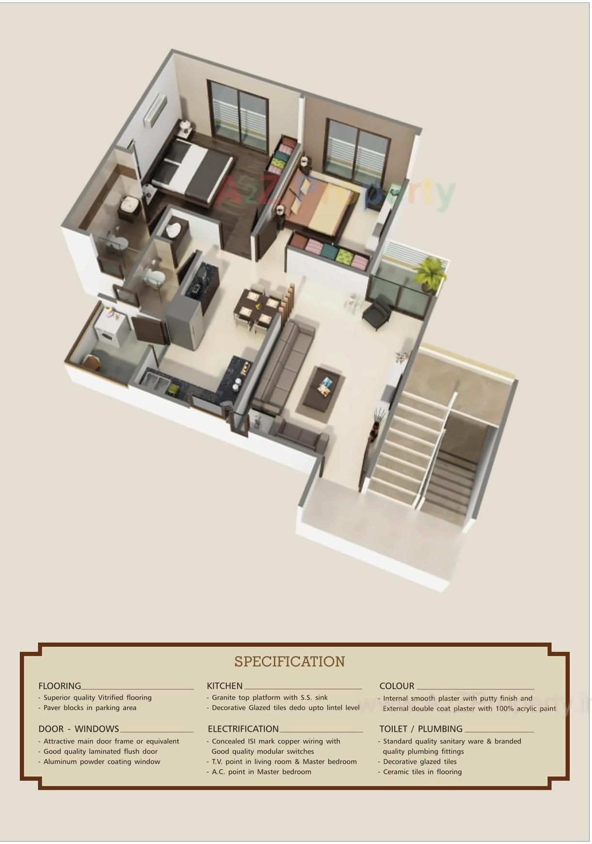 Layout of real estate project Shiv Kuber Planet located at Tandalaja, Vadodara, Gujarat