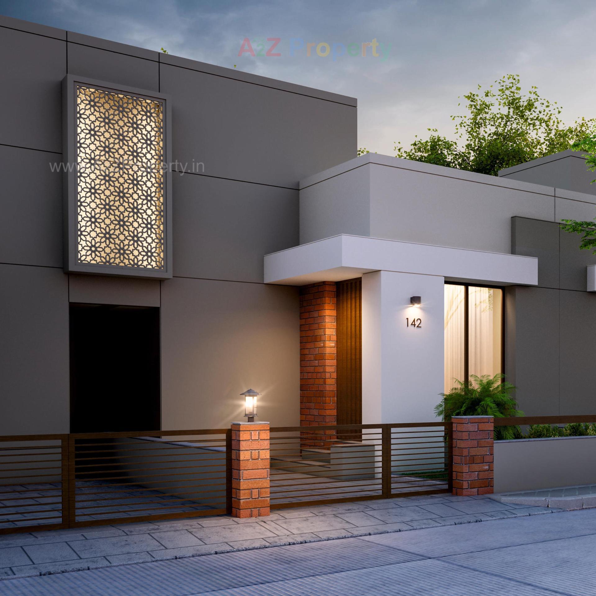 3D Elevation of real estate project Shiv Residency located at Vadadla, Vadodara, Gujarat