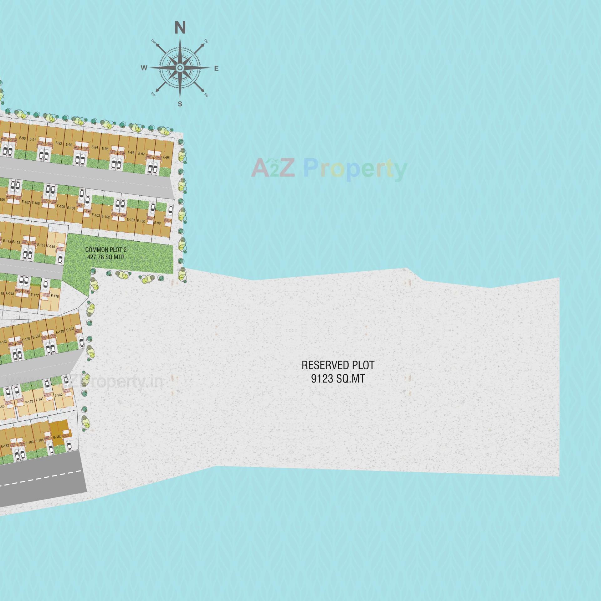 Layout of real estate project Shiv Residency located at Vadadla, Vadodara, Gujarat