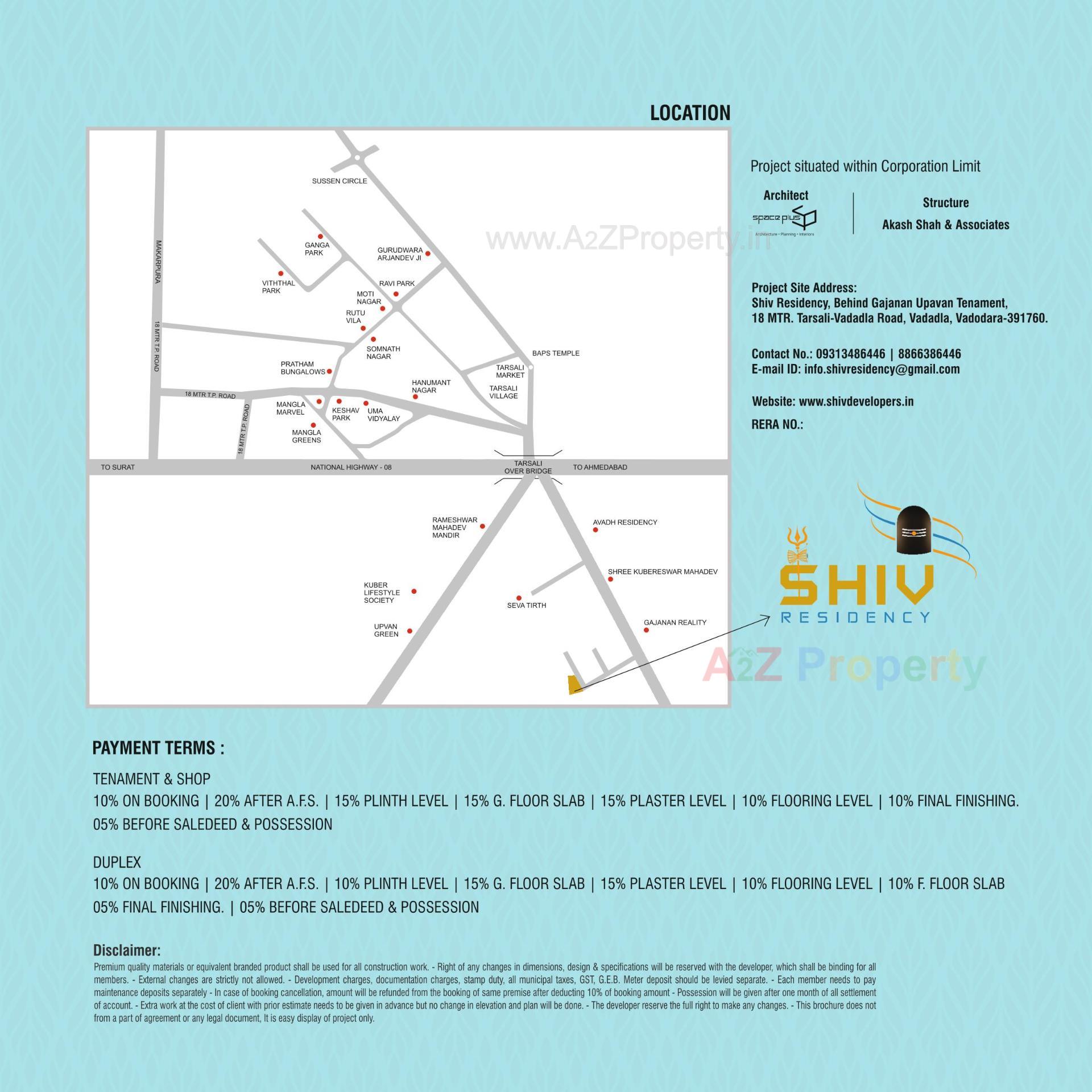  of real estate project Shiv Residency located at Vadadla, Vadodara, Gujarat