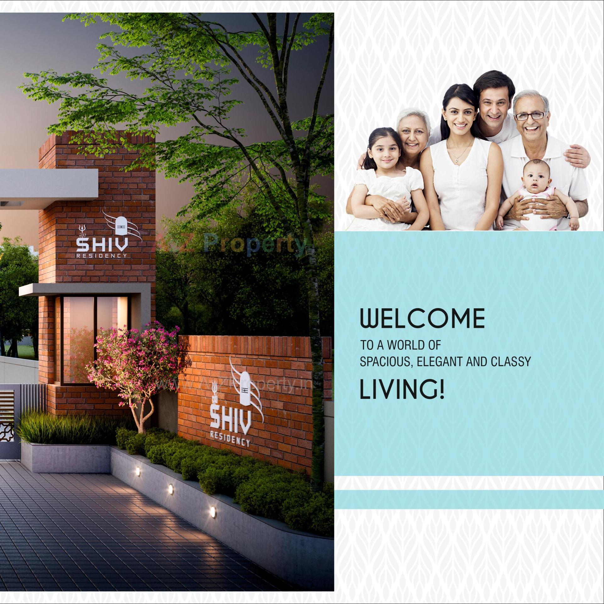 3D Elevation of real estate project Shiv Residency located at Vadadla, Vadodara, Gujarat