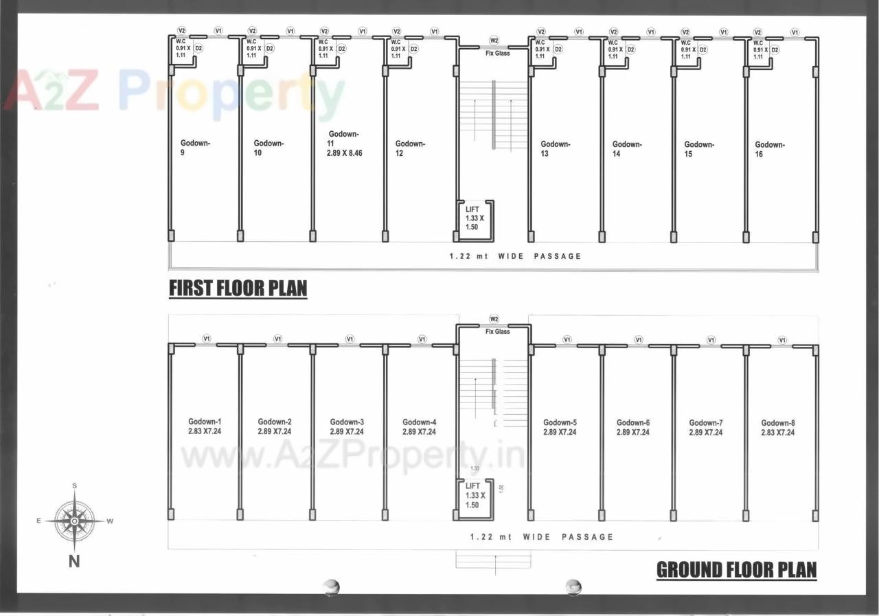 Layout of real estate project Shiv Square located at Vaghodiya, Vadodara, Gujarat