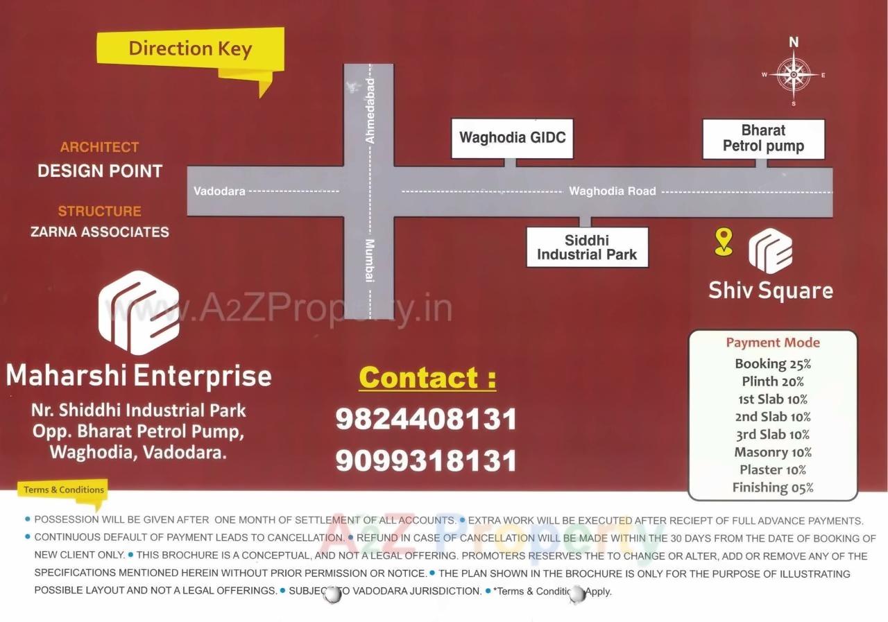  of real estate project Shiv Square located at Vaghodiya, Vadodara, Gujarat