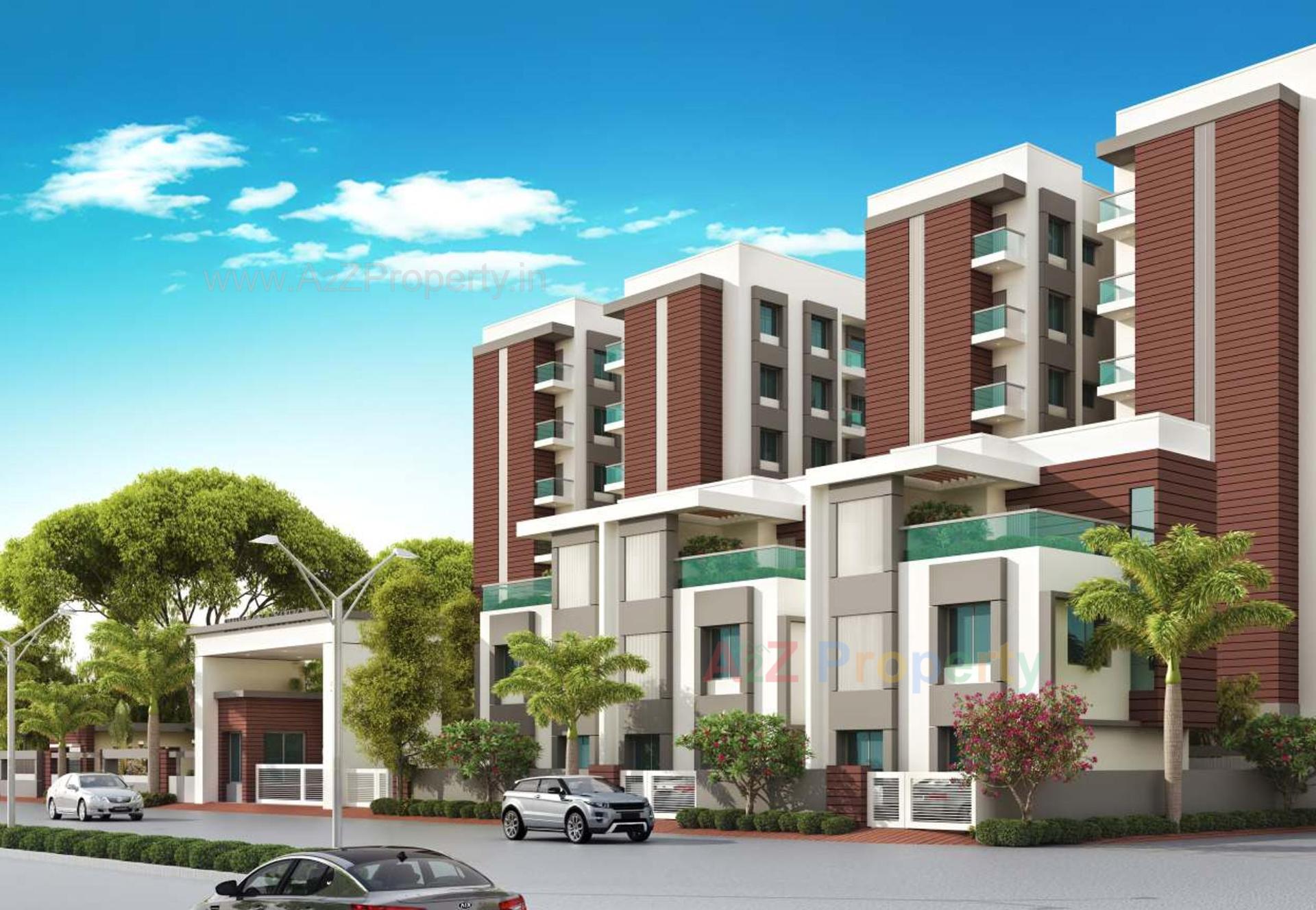3D Elevation of real estate project Shivaay Exotica located at Vadodara, Vadodara, Gujarat