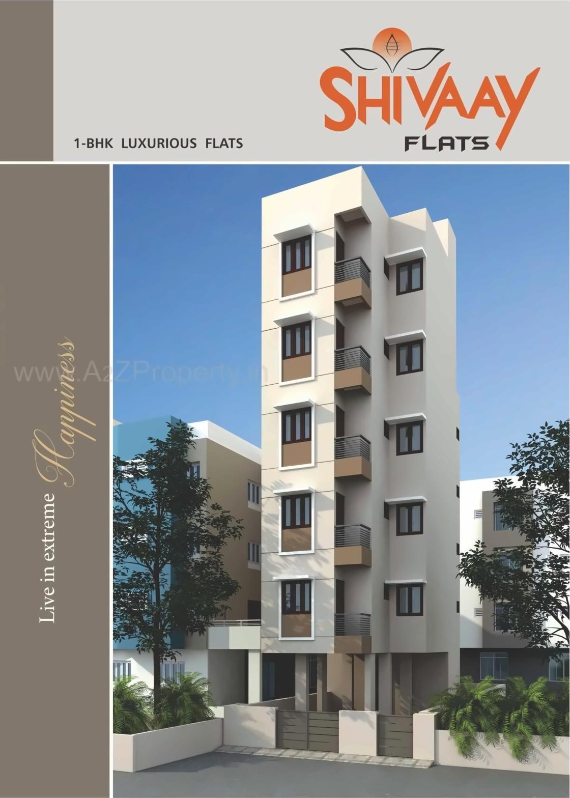 3D Elevation of real estate project Shivaay Flats located at Babajipura, Vadodara, Gujarat