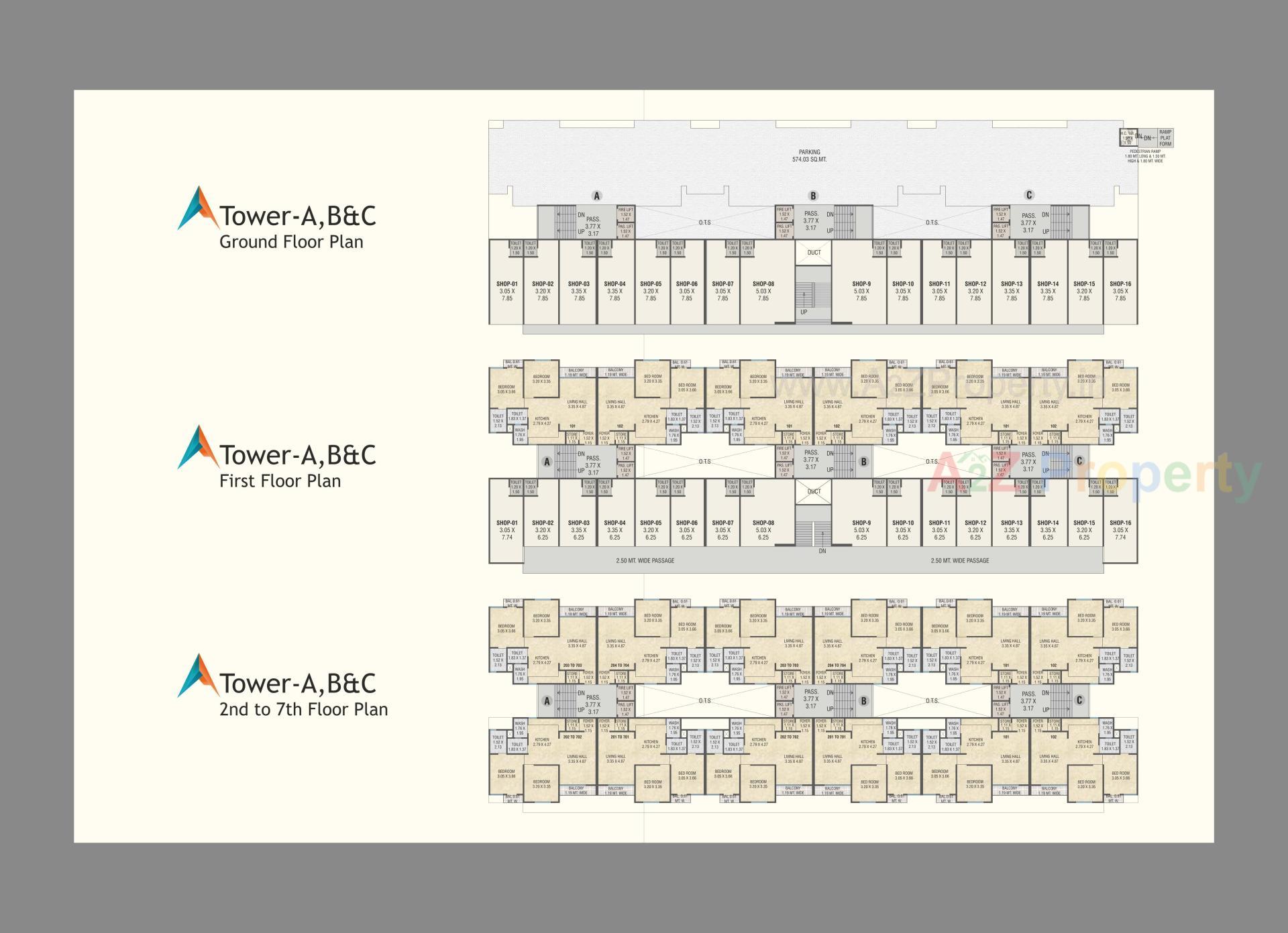 Layout of real estate project Shivaay Landmark located at Karodiya, Vadodara, Gujarat