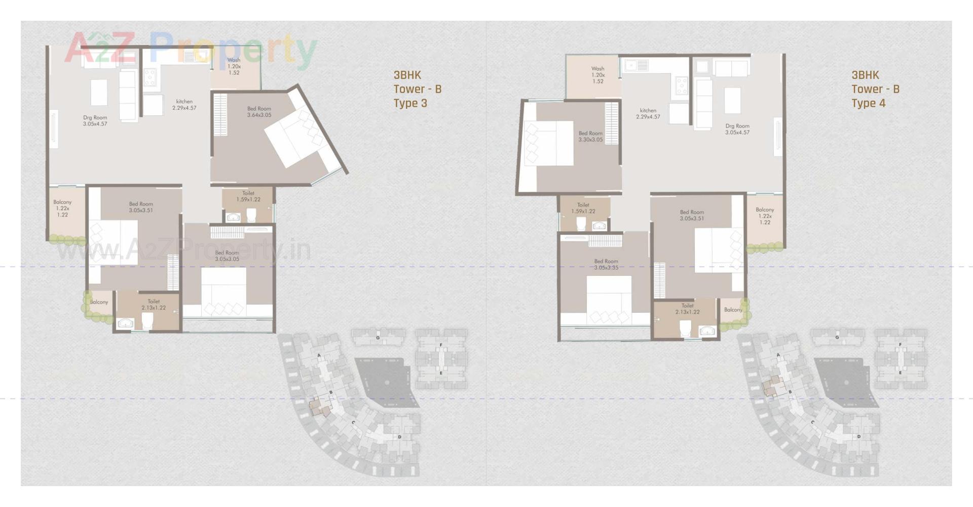 Layout of real estate project Shivaay Onyx located at Makarpura, Vadodara, Gujarat