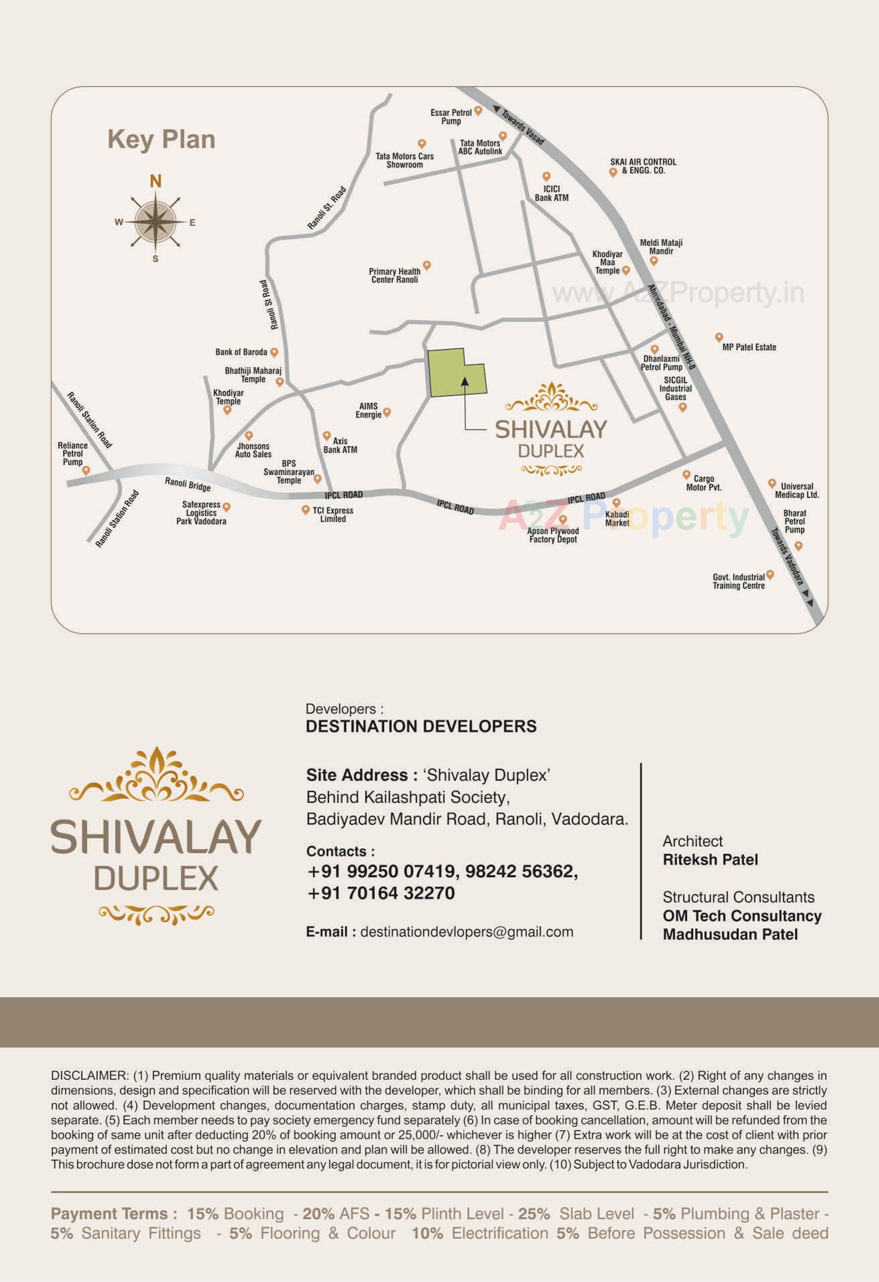  of real estate project Shivalay Duplex located at Ranoli, Vadodara, Gujarat