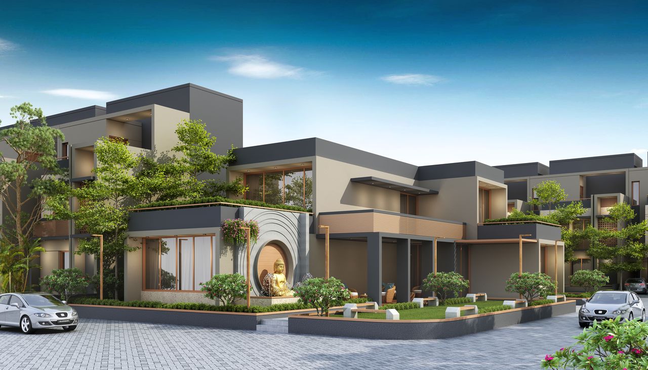 Final Club View of real estate project Shivalay Tirth located at Ankhol, Vadodara, Gujarat