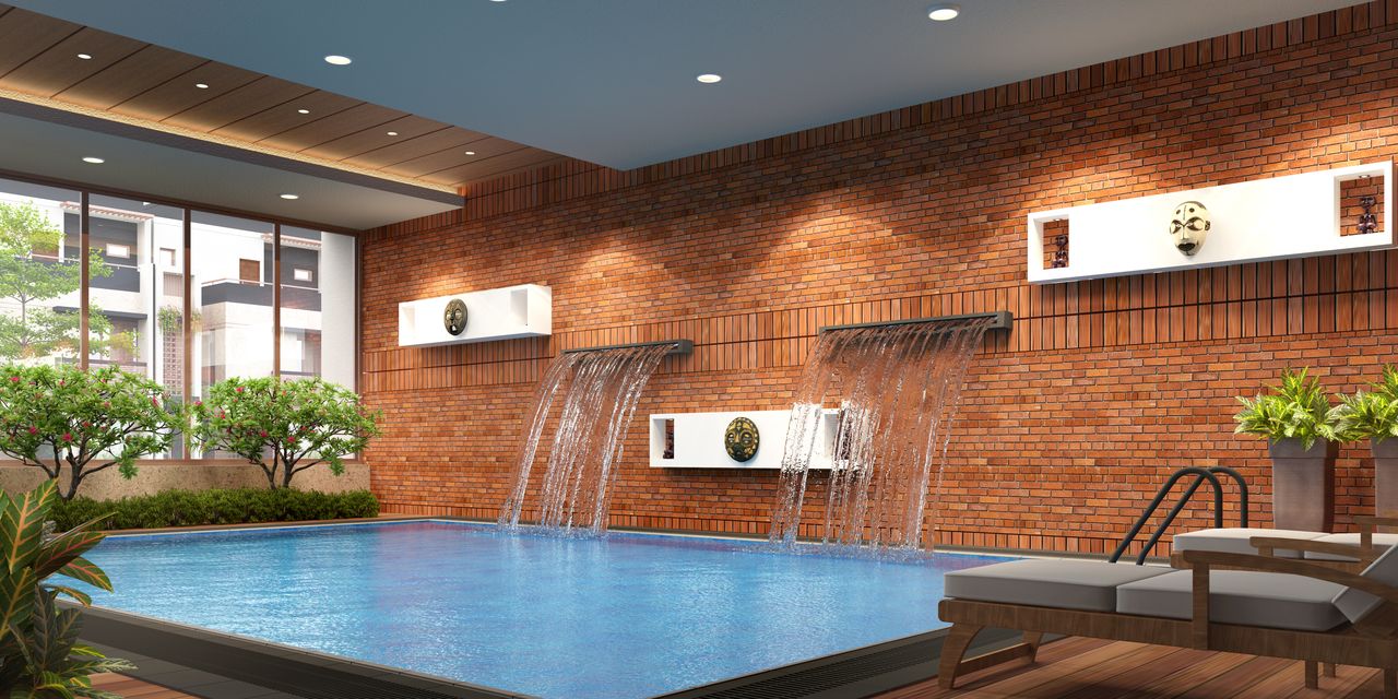 Final Swim View of real estate project Shivalay Tirth located at Ankhol, Vadodara, Gujarat