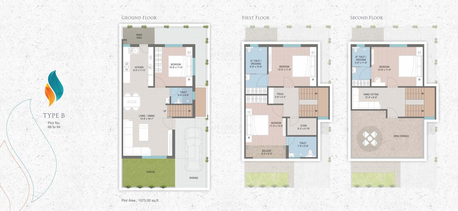 Layout of real estate project Shivalay Tirth located at Ankhol, Vadodara, Gujarat