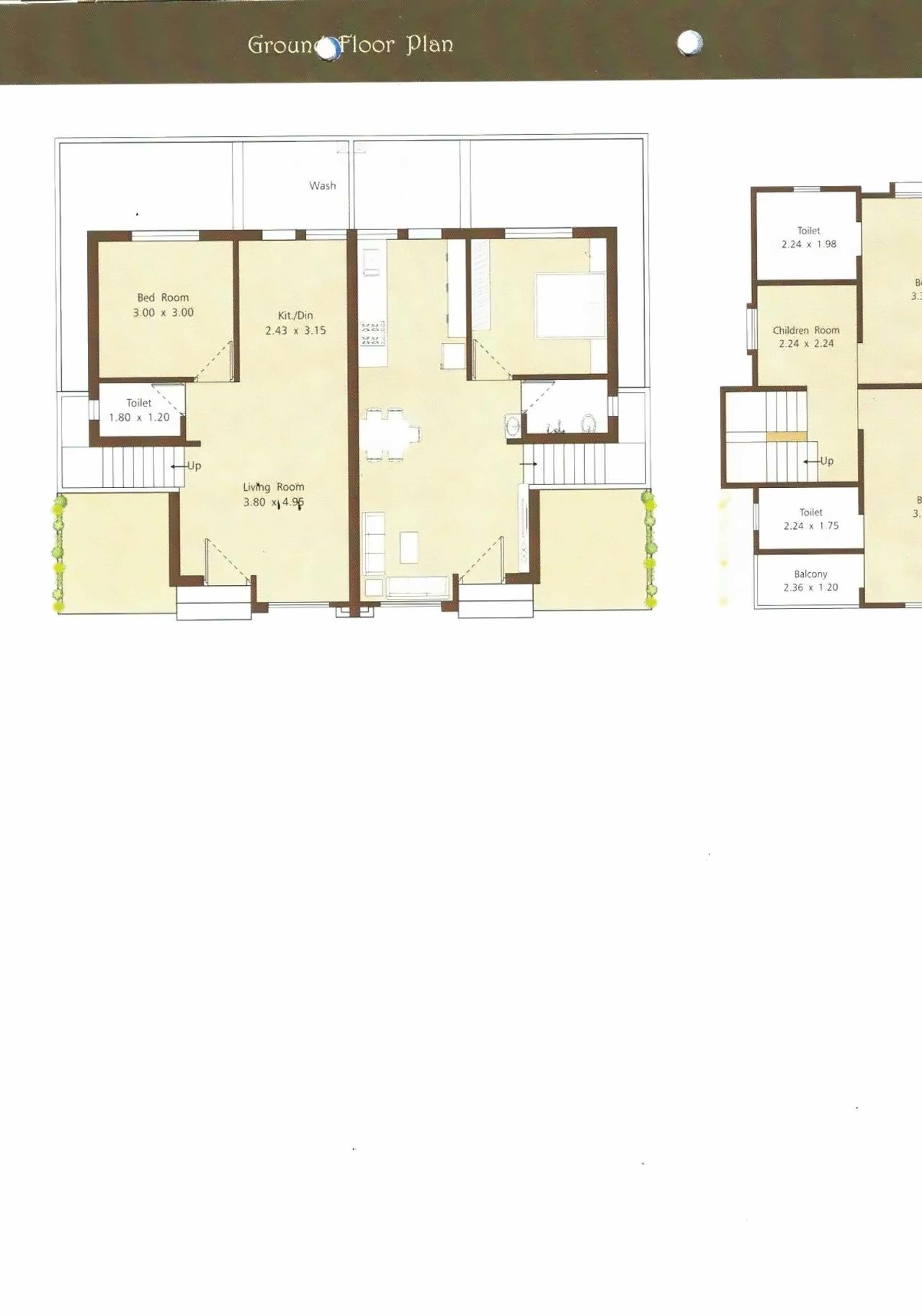 Layout of real estate project Shivalik Bunglows located at Khatamba, Vadodara, Gujarat