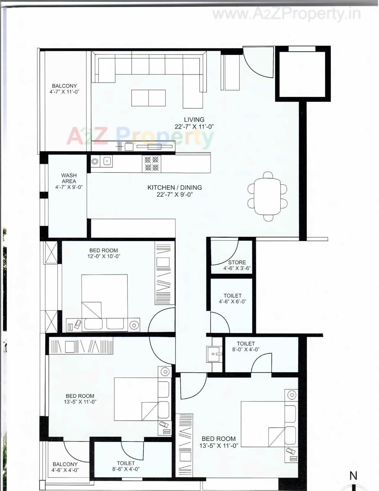 Layout of real estate project Shivam Aura located at Subhanpura, Vadodara, Gujarat