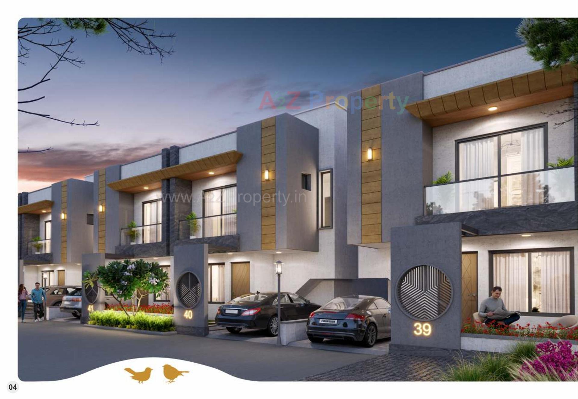 3D Elevation of real estate project Shivam Bliss located at Tarsali, Vadodara, Gujarat