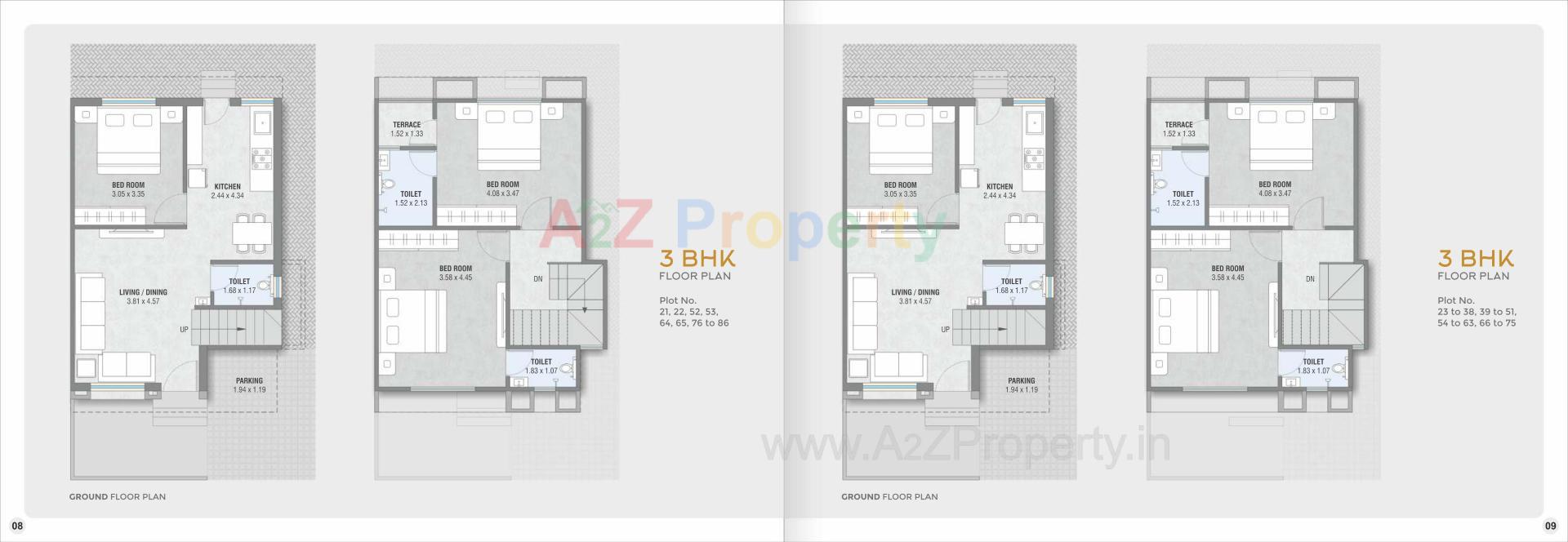 Layout of real estate project Shivam Bliss located at Tarsali, Vadodara, Gujarat