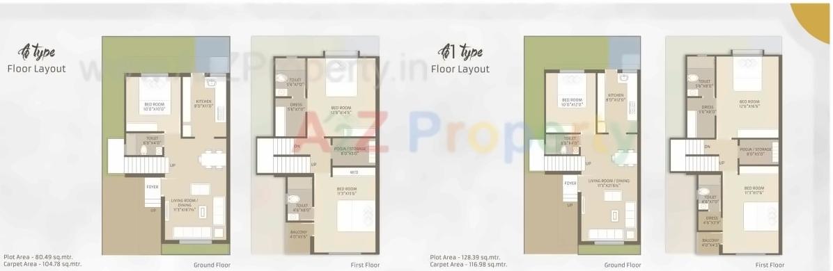 Layout of real estate project Shivam Bungalows located at Vadodara, Vadodara, Gujarat