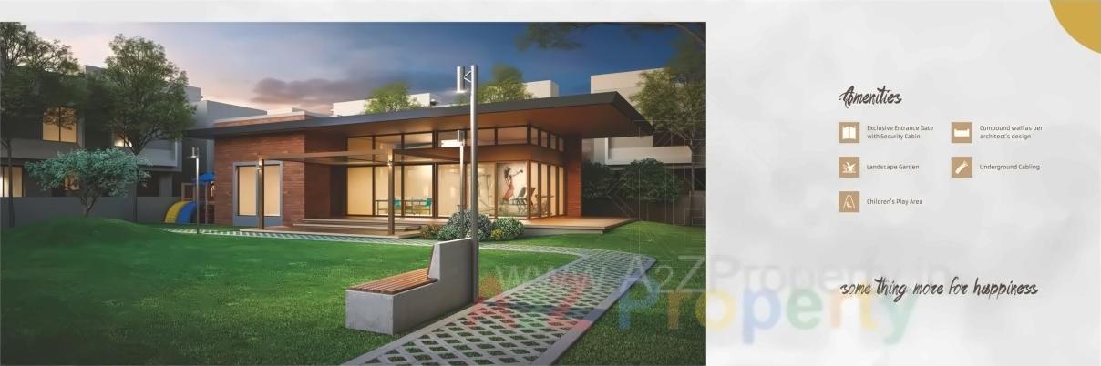 3D Elevation of real estate project Shivam Bungalows located at Vadodara, Vadodara, Gujarat