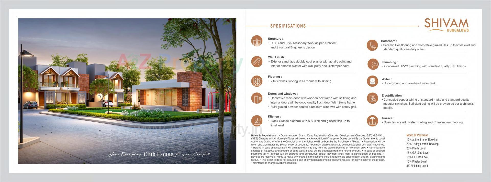  of real estate project Shivam Bungalows located at Kapurai, Vadodara, Gujarat