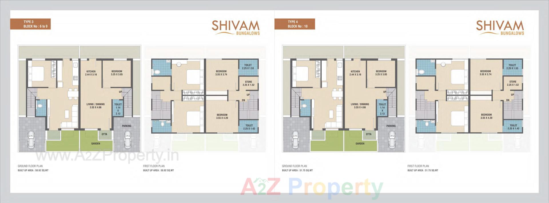 Layout of real estate project Shivam Bungalows located at Kapurai, Vadodara, Gujarat