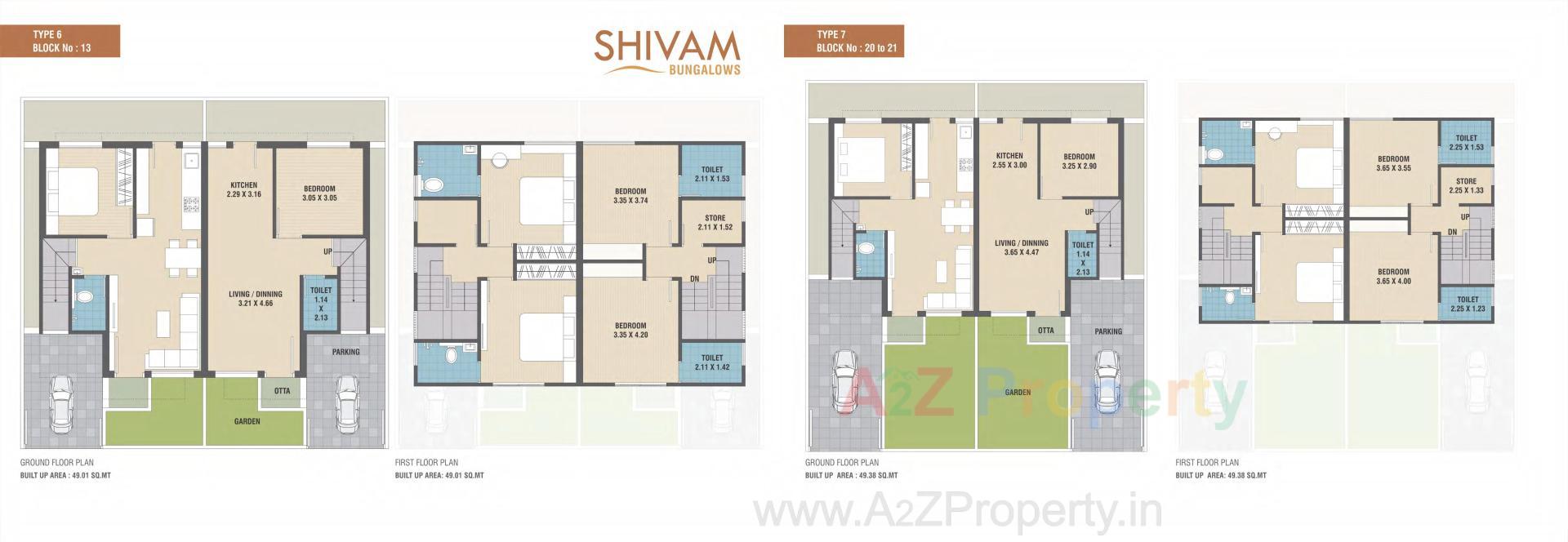 Layout of real estate project Shivam Bungalows located at Kapurai, Vadodara, Gujarat