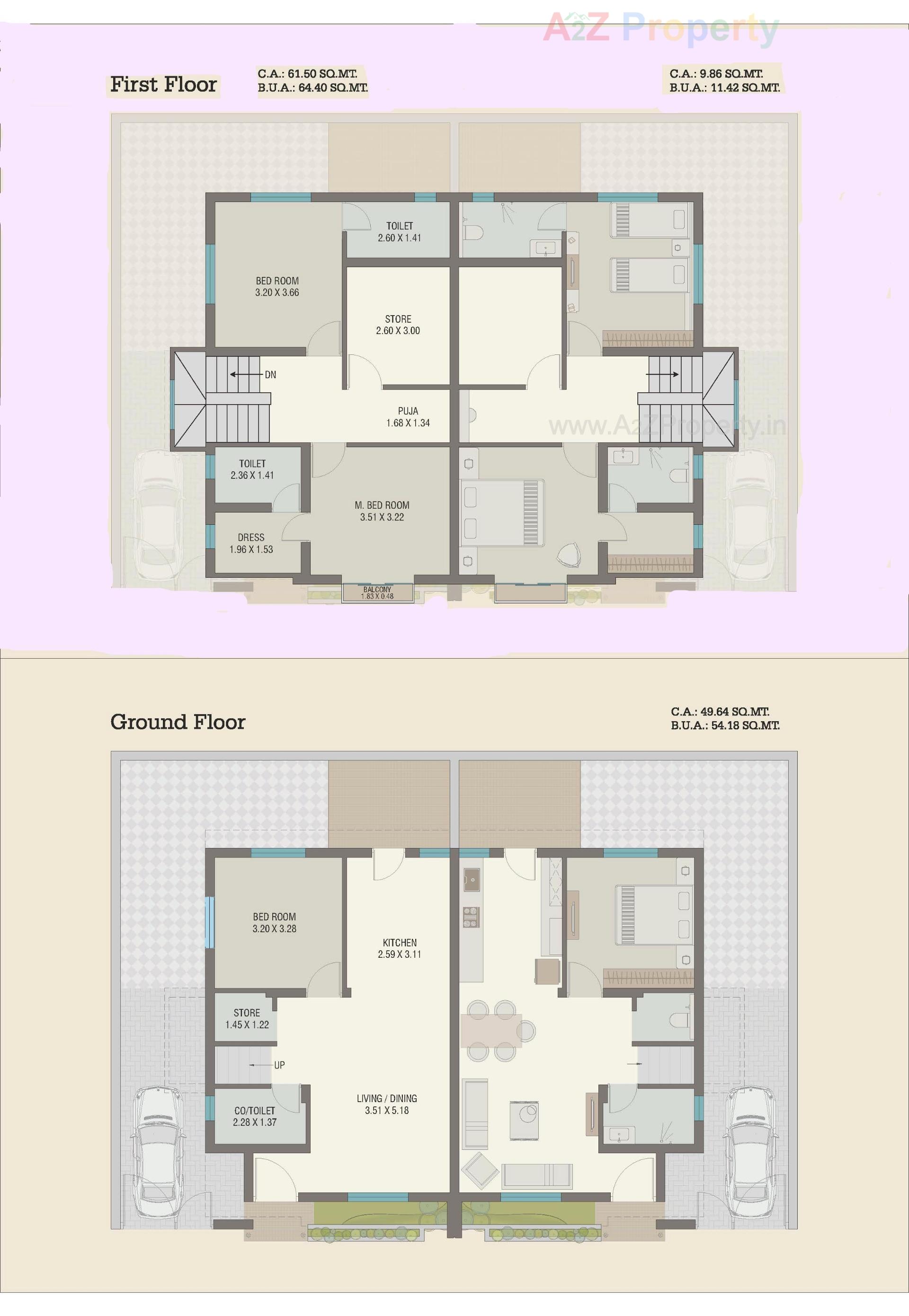 Layout of real estate project Shivam Duplex located at Ankhol, Vadodara, Gujarat