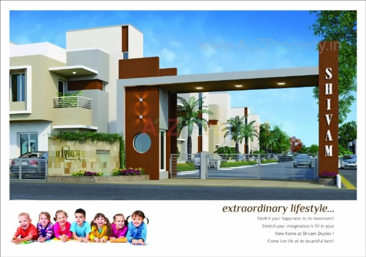 3D Elevation of real estate project Shivam Duplex located at Ankhol, Vadodara, Gujarat