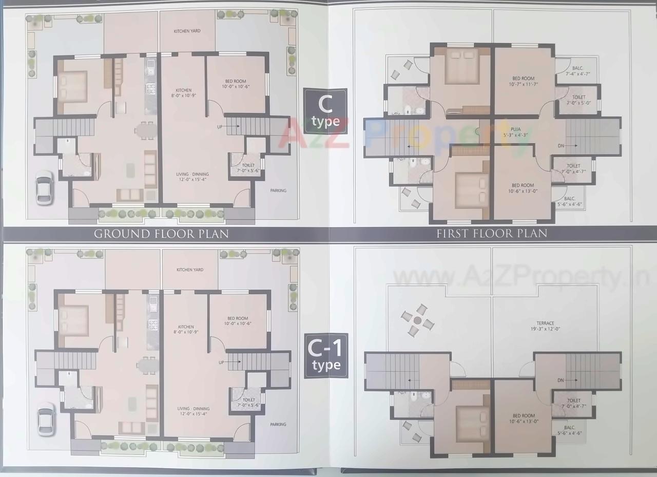 Layout of real estate project Shivam Duplex located at Ankhol, Vadodara, Gujarat